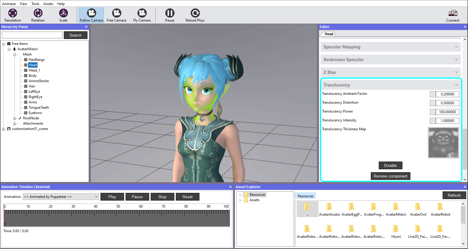 Avatar Editor Material Components