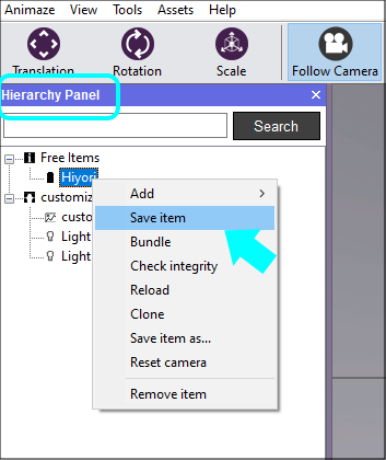 Save the avatar in the Hierarchy Panel when you are done