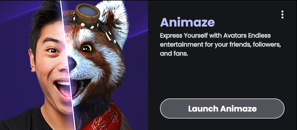 Launch Animaze